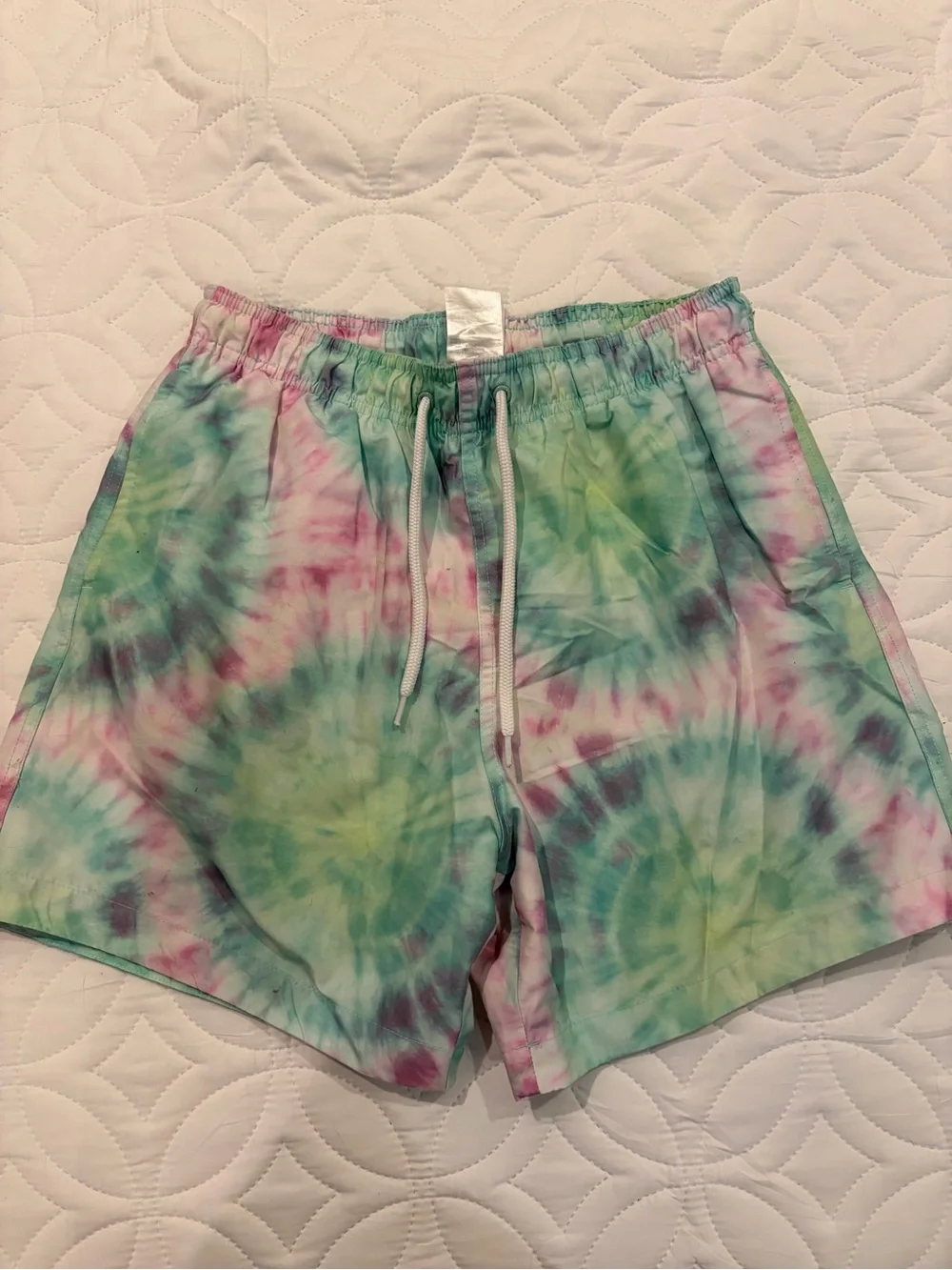 H&M Pastel Tie-Dye Swim Trunks